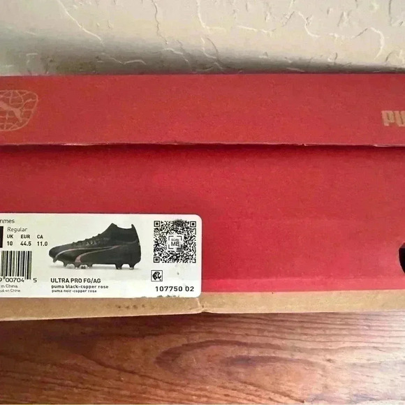 Men’s Puma Ultra Pro FG AG Puma Black - Copper Rose 107422-01 Size 11 New In Box - Picture 2 of 10